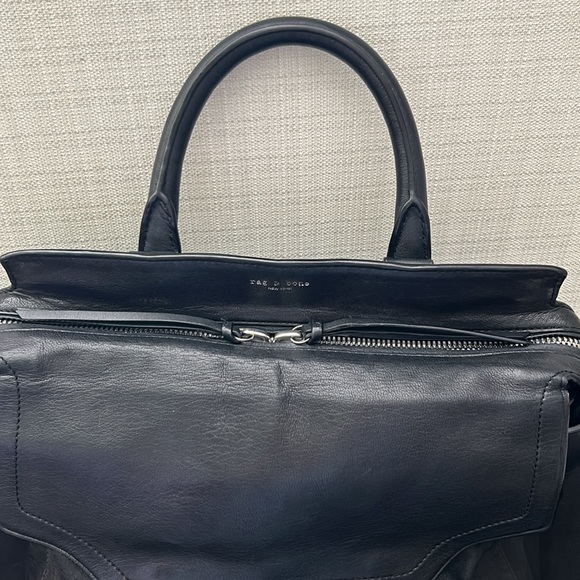 Rag & Bone Pilot Leather Satchel Bag, some wear but good shape - Picture 5 of 15
